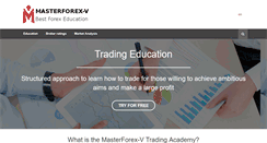 Desktop Screenshot of masterforex-v.com